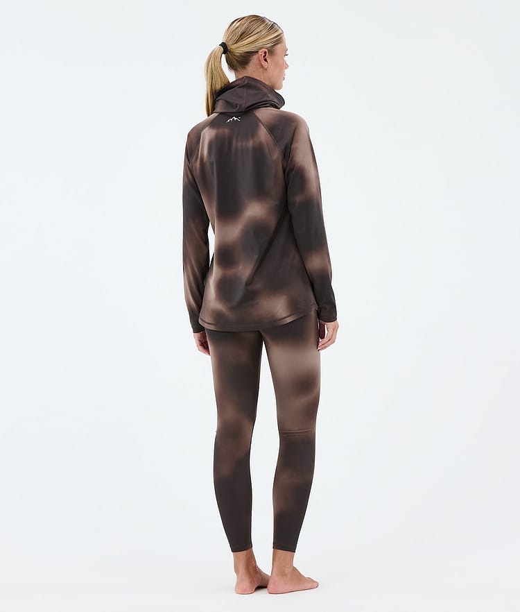 Dope Snuggle W Superundertøy overdel Dame MMIX Brown Tiedye, Image 4 of 7