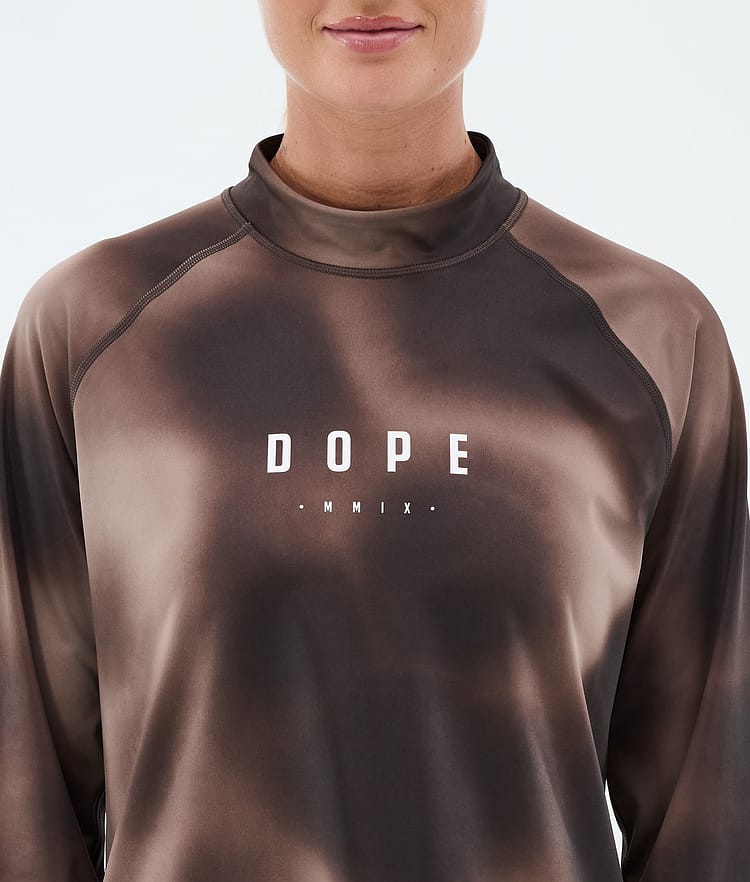 Dope Snuggle W Superundertøy overdel Dame MMIX Brown Tiedye, Image 6 of 7