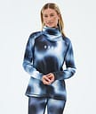 Dope Snuggle W Superundertøy overdel Dame MMIX Dark Blue Tiedye
