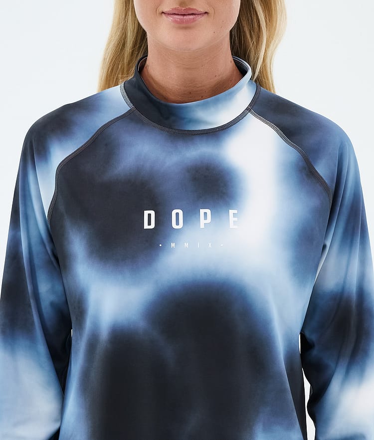 Dope Snuggle W Superundertøy overdel Dame MMIX Dark Blue Tiedye, Image 6 of 7