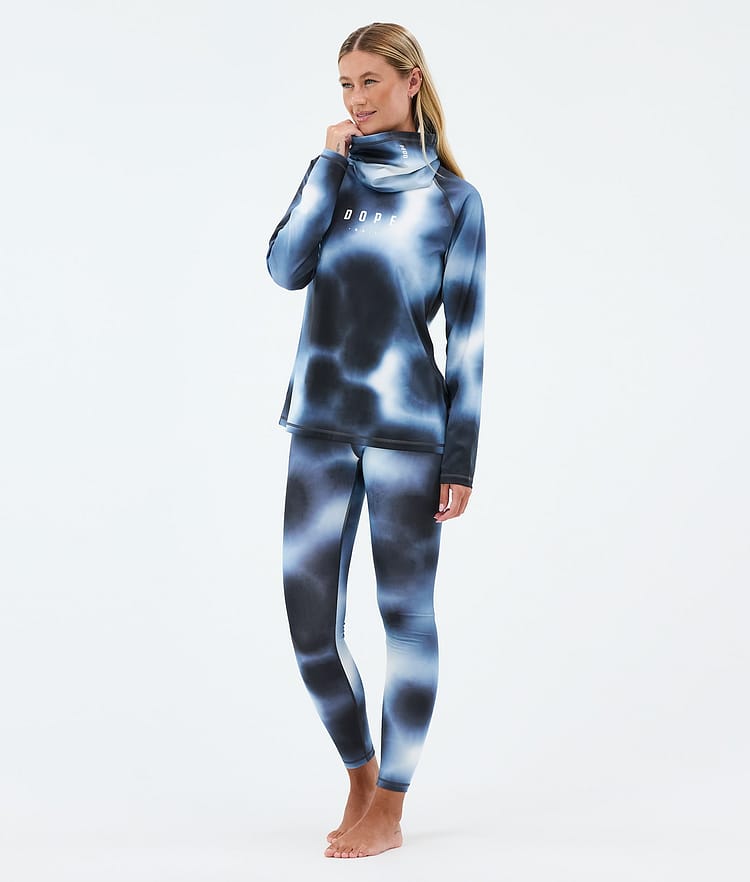 Dope Snuggle W Superundertøy bukse Dame MMIX Dark Blue Tiedye, Image 3 of 7