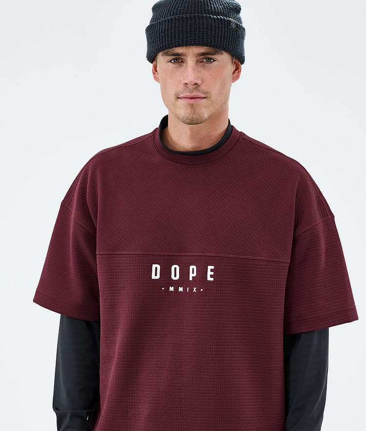 Dope Forge Mellomlag T-skjorte Herre Burgundy, Image 3 of 6