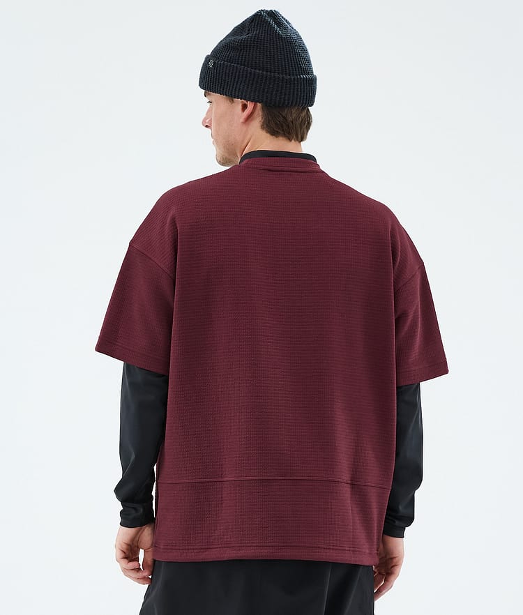 Dope Forge Mellomlag T-skjorte Herre Burgundy, Image 6 of 6