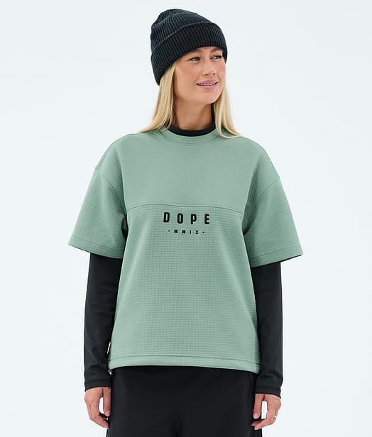 Dope Forge W Mellomlag T-skjorte Dame Faded Green