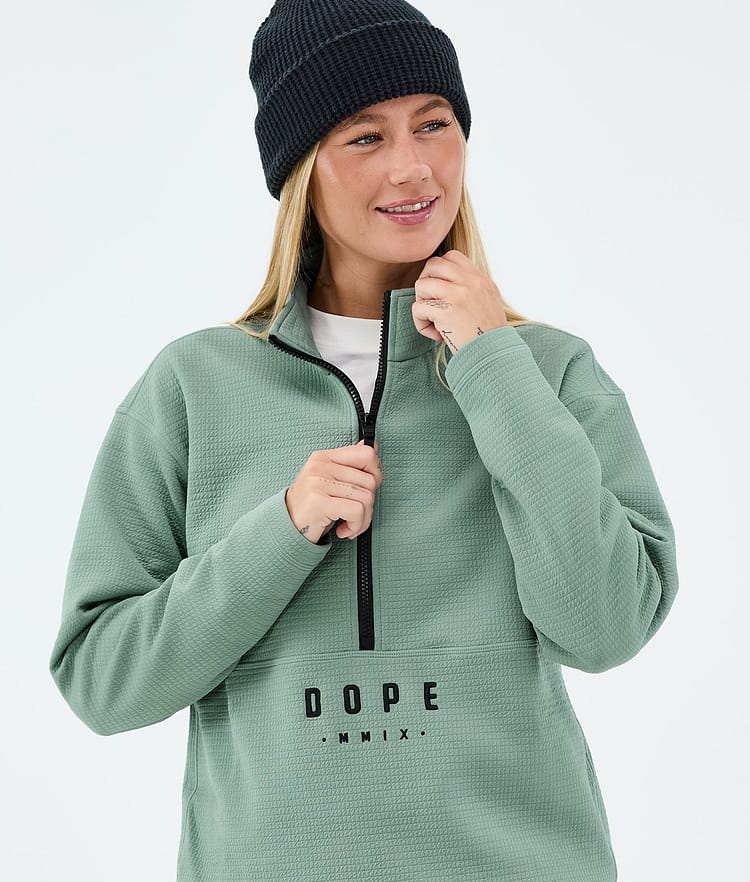 Dope Comfee W Mellomlagsgenser Dame Faded Green, Image 2 of 5