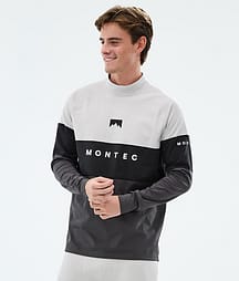 Montec Alpha Superundertøy overdel Herre Light Grey/Black/Phantom