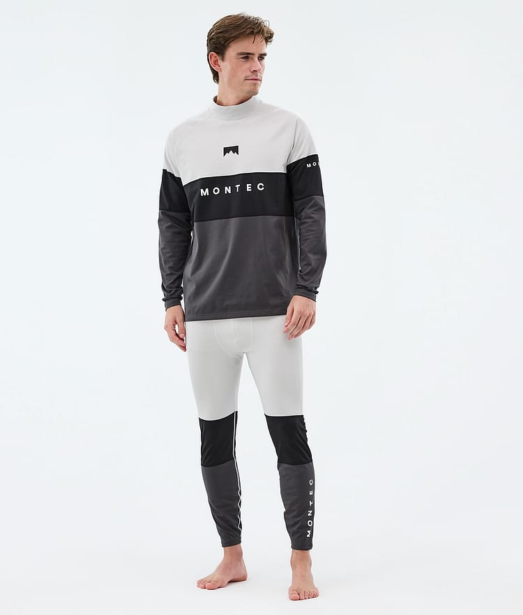 Montec Alpha Superundertøy overdel Herre Light Grey/Black/Phantom, Image 3 of 5