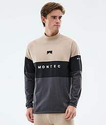 Montec Alpha Superundertøy overdel Herre Sand/Black/Phantom