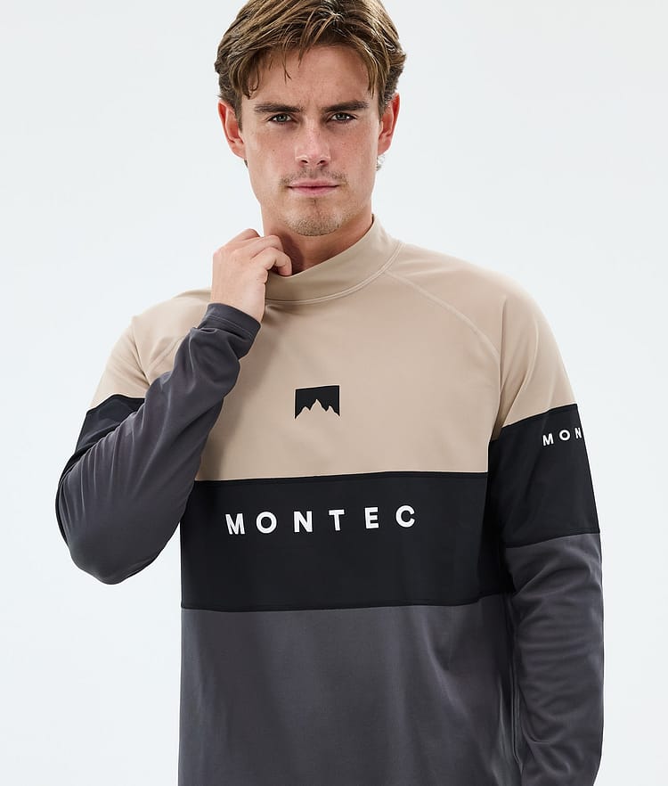 Montec Alpha Superundertøy overdel Herre Sand/Black/Phantom, Image 2 of 5