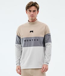 Montec Alpha Superundertøy overdel Herre Sand/Light Pearl/Light Grey