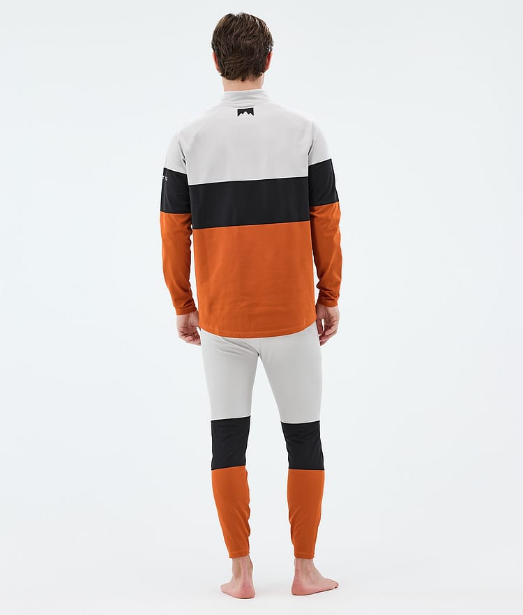 Montec Alpha Superundertøy overdel Herre Light Grey/Black/Burned Orange, Image 4 of 5