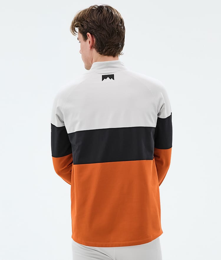 Montec Alpha Superundertøy overdel Herre Light Grey/Black/Burned Orange, Image 5 of 5