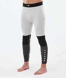 Montec Alpha Superundertøy bukse Herre Light Grey/Black/Phantom