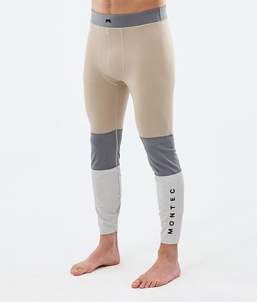 Montec Alpha Superundertøy bukse Sand/Light Pearl/Light Grey