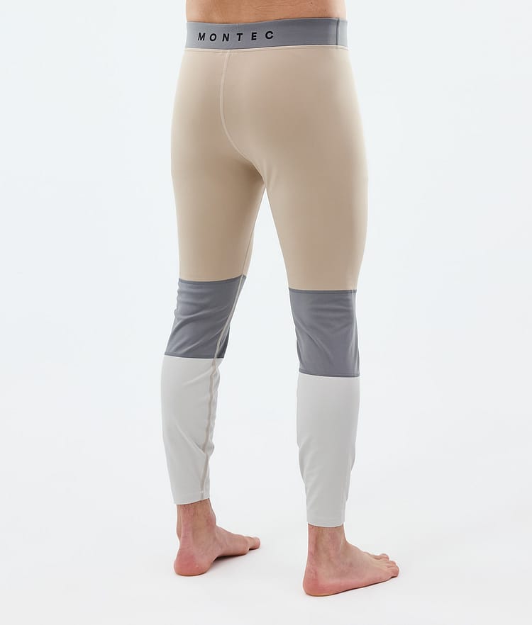 Montec Alpha Superundertøy bukse Herre Sand/Light Pearl/Light Grey, Image 2 of 7