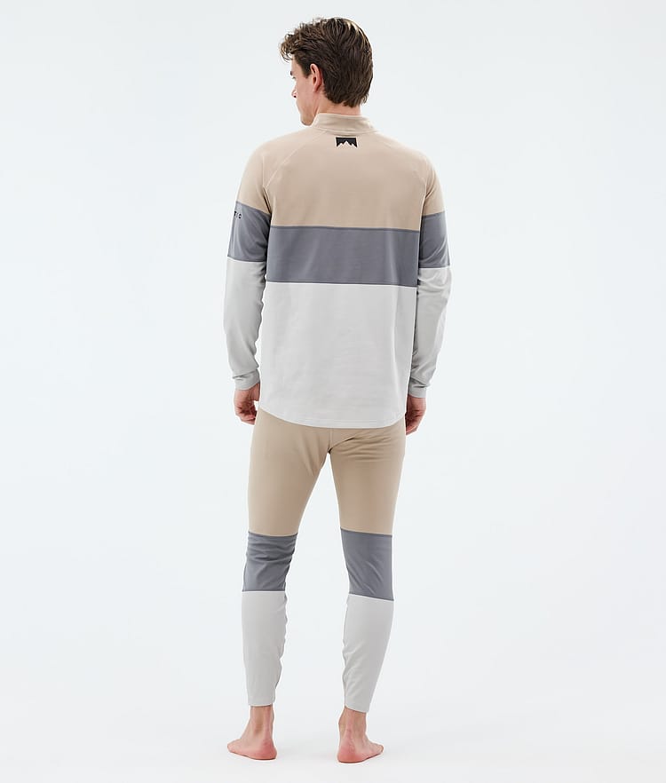 Montec Alpha Superundertøy bukse Herre Sand/Light Pearl/Light Grey, Image 4 of 7