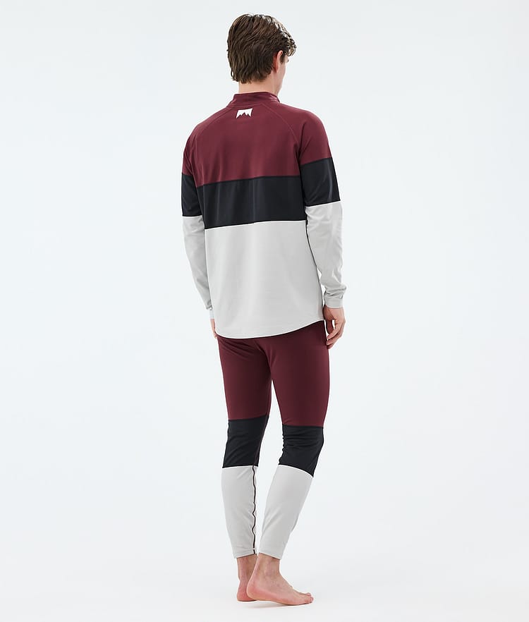 Montec Alpha Superundertøy bukse Herre Burgundy/Black/Light Grey, Image 4 of 7