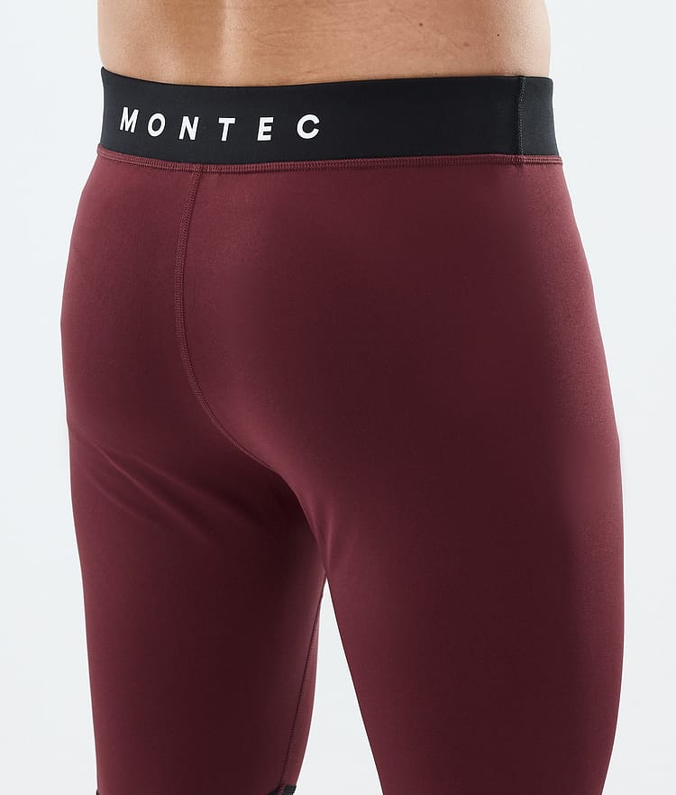 Montec Alpha Superundertøy bukse Herre Burgundy/Black/Light Grey, Image 6 of 7