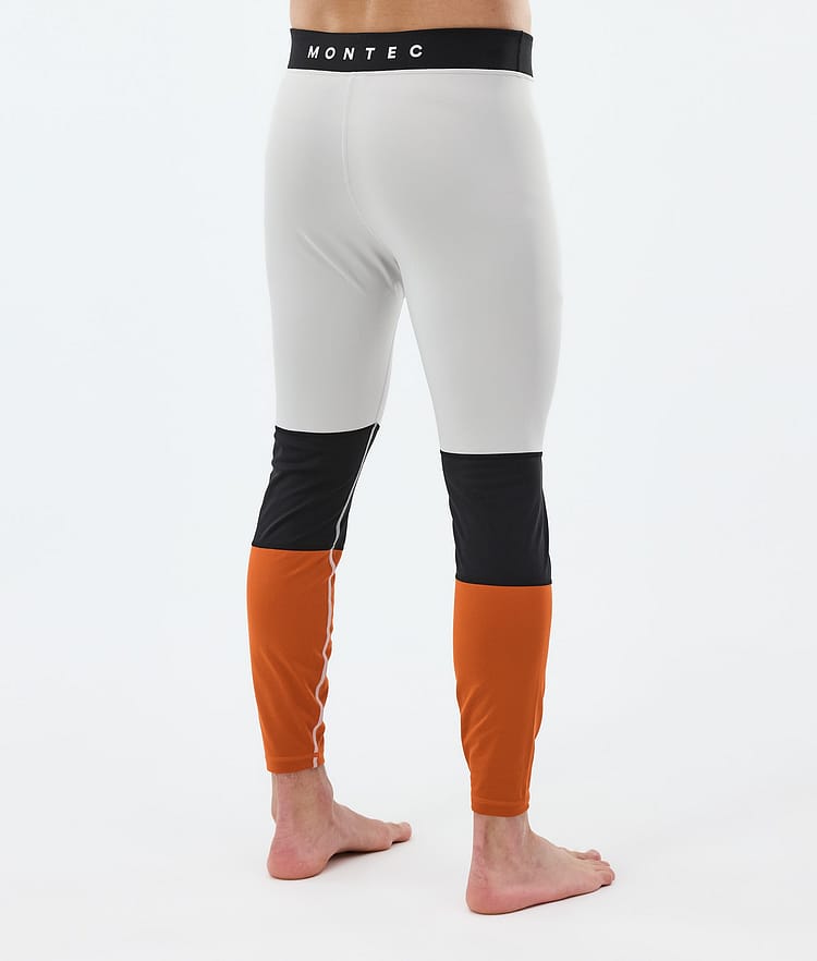 Montec Alpha Superundertøy bukse Herre Light Grey/Black/Burned Orange, Image 2 of 7