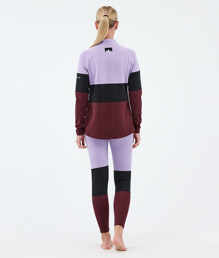 Montec Alpha W Superundertøy overdel Dame Faded Violet/Black/Burgundy, Image 4 of 5