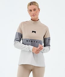 Montec Alpha W Superundertøy overdel Dame Sand/Light Pearl/Light Grey