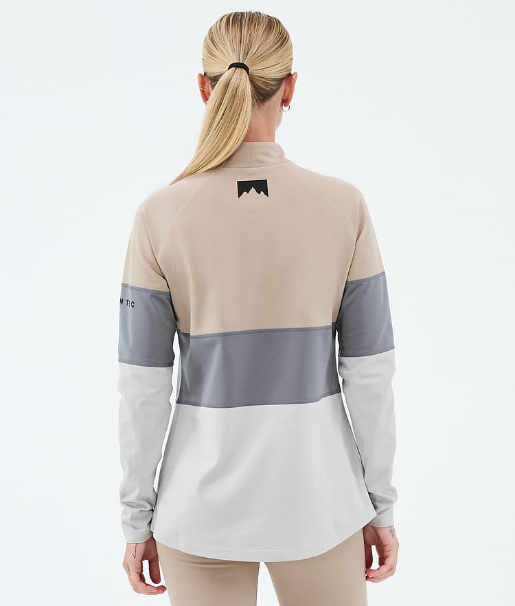 Montec Alpha W Superundertøy overdel Dame Sand/Light Pearl/Light Grey, Image 5 of 5