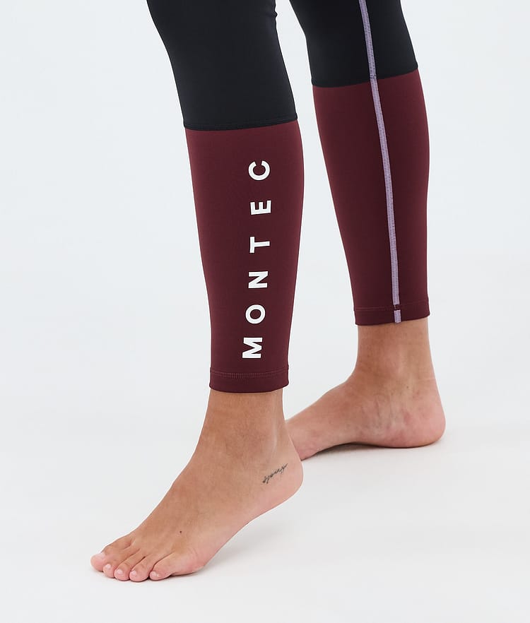 Montec Alpha W Superundertøy bukse Dame Faded Violet/Black/Burgundy, Image 7 of 7