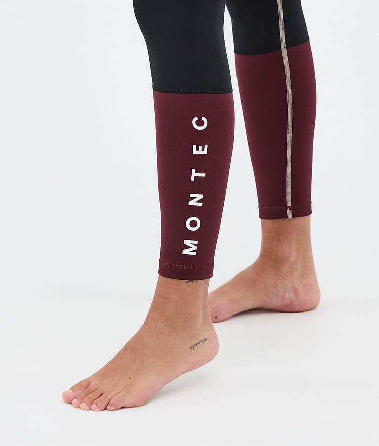 Montec Alpha W Superundertøy bukse Dame Sand/Black/Burgundy, Image 7 of 7