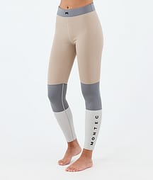 Montec Alpha W Superundertøy bukse Dame Sand/Light Pearl/Light Grey
