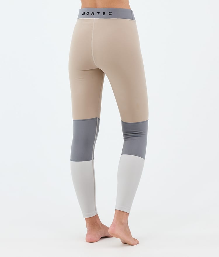 Montec Alpha W Superundertøy bukse Dame Sand/Light Pearl/Light Grey, Image 2 of 7