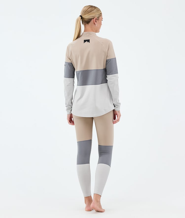 Montec Alpha W Superundertøy bukse Dame Sand/Light Pearl/Light Grey, Image 4 of 7