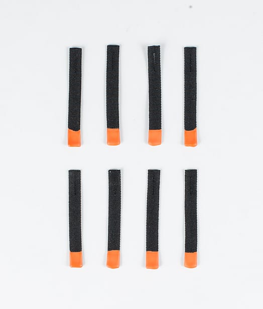 Utilities 8pc Rips Tape Zip Puller Reservedeler Black/Orange Tip