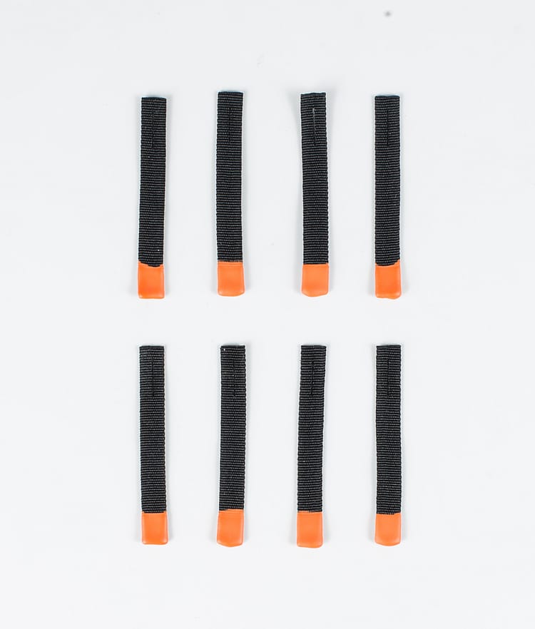 Utilities 8pc Rips Tape Zip Puller Reservedeler Black/Orange Tip, Bilde 1 av 3