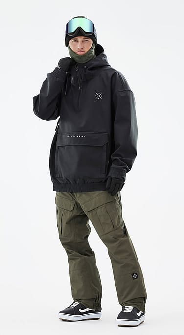 Dope Cyclone Snowboardoutfit Herre Black/Olive Green