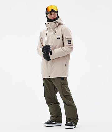 Dope Adept Snowboardoutfit Herre Sand/Olive Green