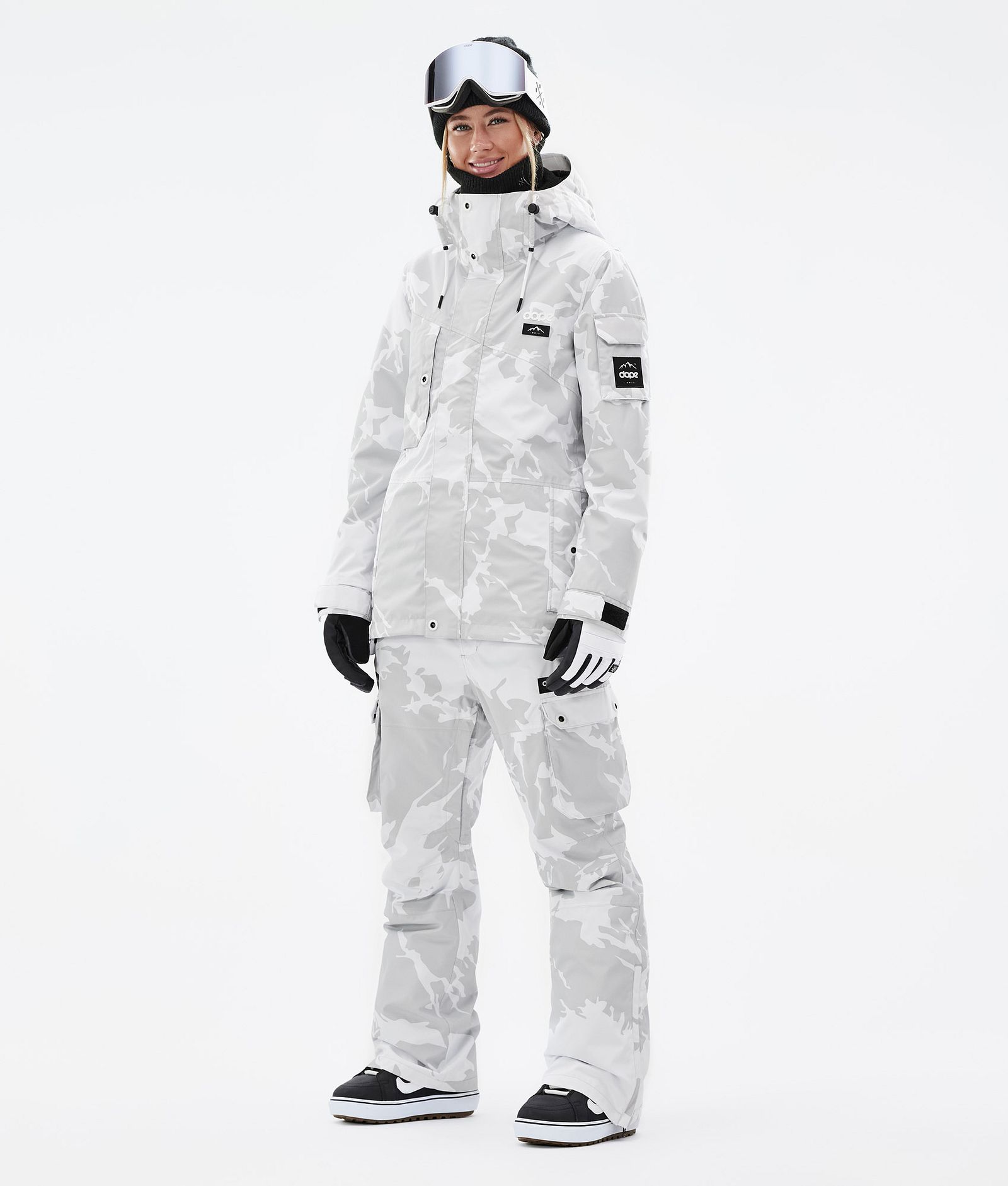Dope Adept W Snowboardoutfit Dame Grey Camo, Image 1 of 2