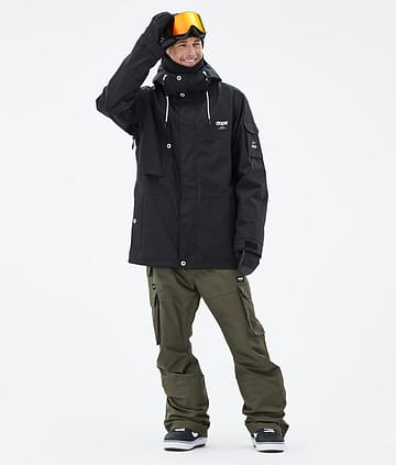 Dope Adept Snowboardoutfit Herre Black/Olive Green