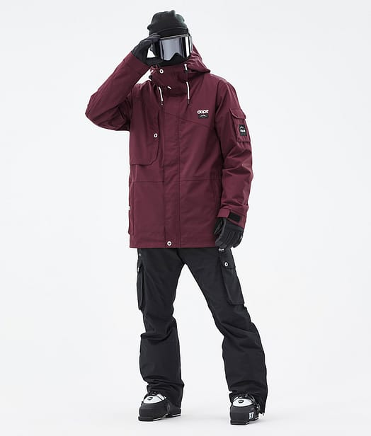 Dope Adept Skidoutfit Burgundy/Black