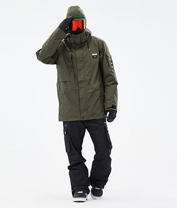 Dope Adept Snowboardoutfit Herre Olive Green/Black
