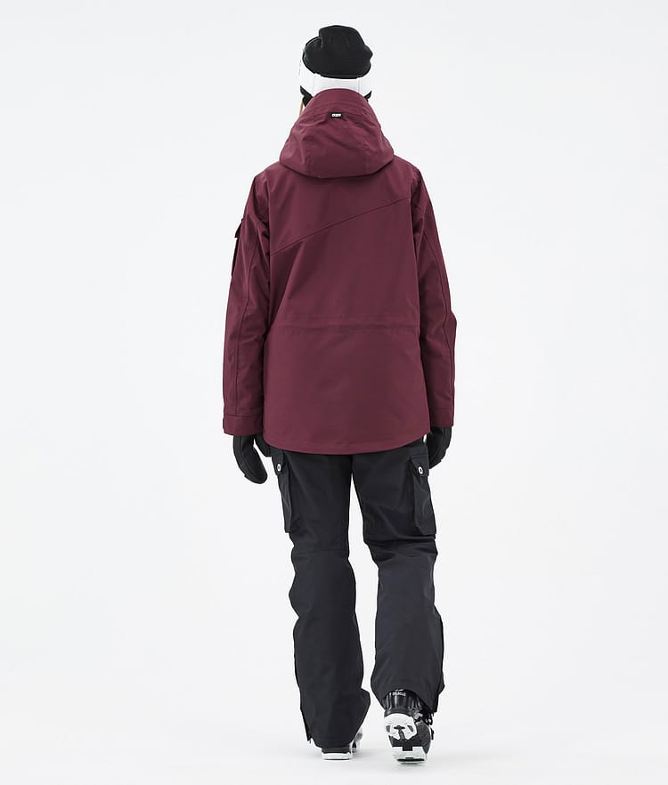 Dope Adept W Skidoutfit Dame Burgundy/Black, Image 2 of 2