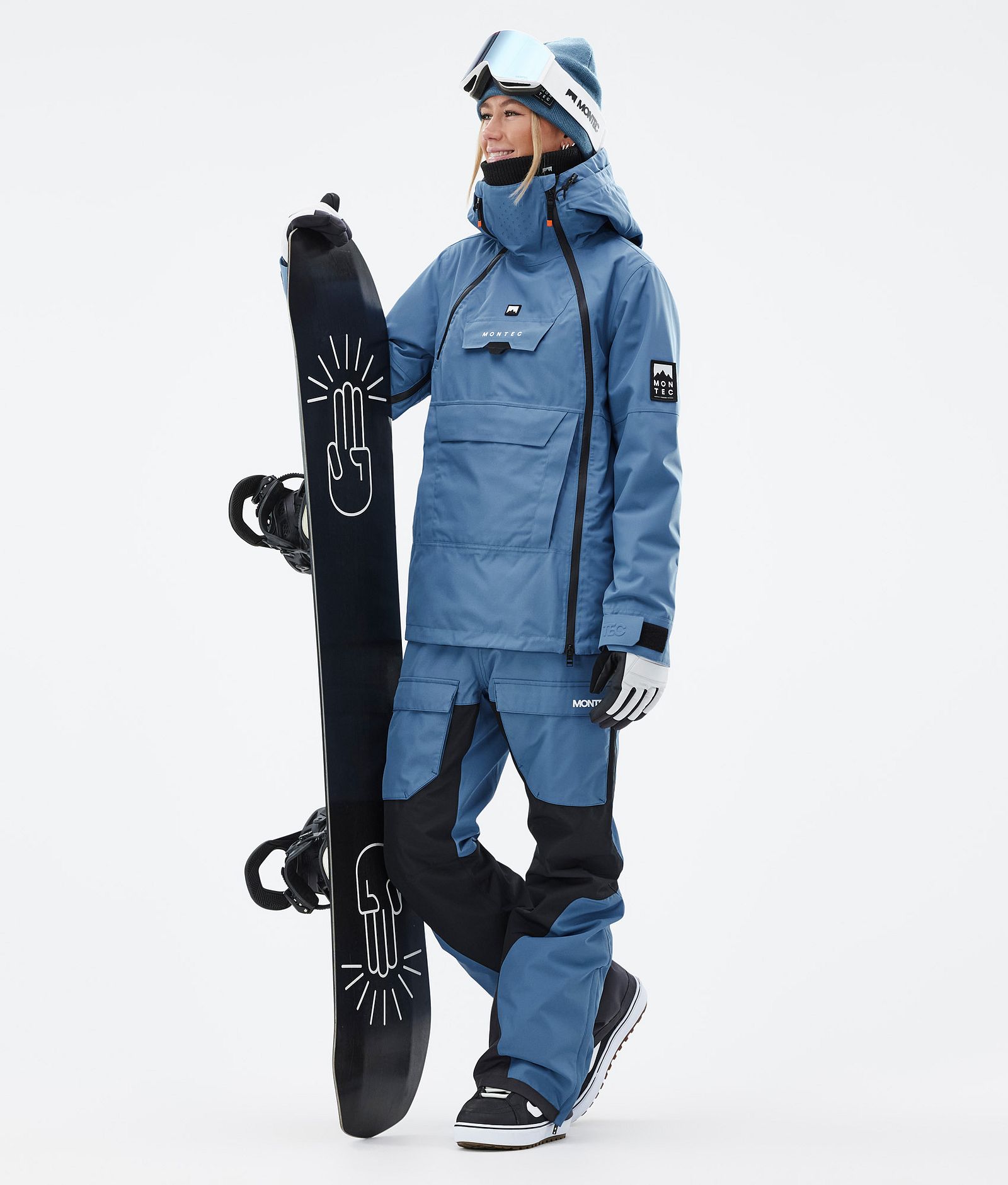 Montec Doom W Snowboardoutfit Dame Blue Steel/Black