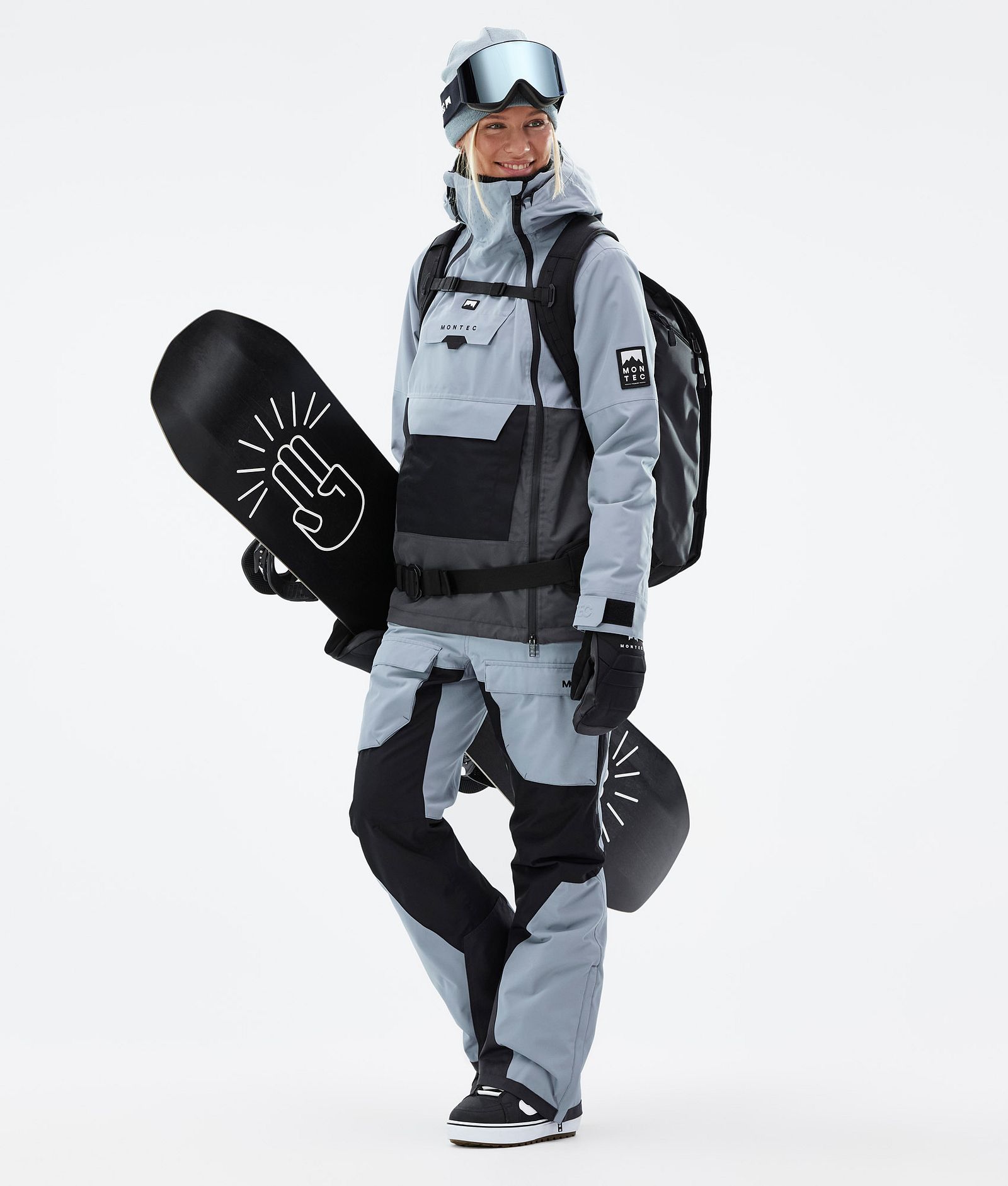 Montec Doom W Snowboardoutfit Dame Soft Blue/Black/Phantom