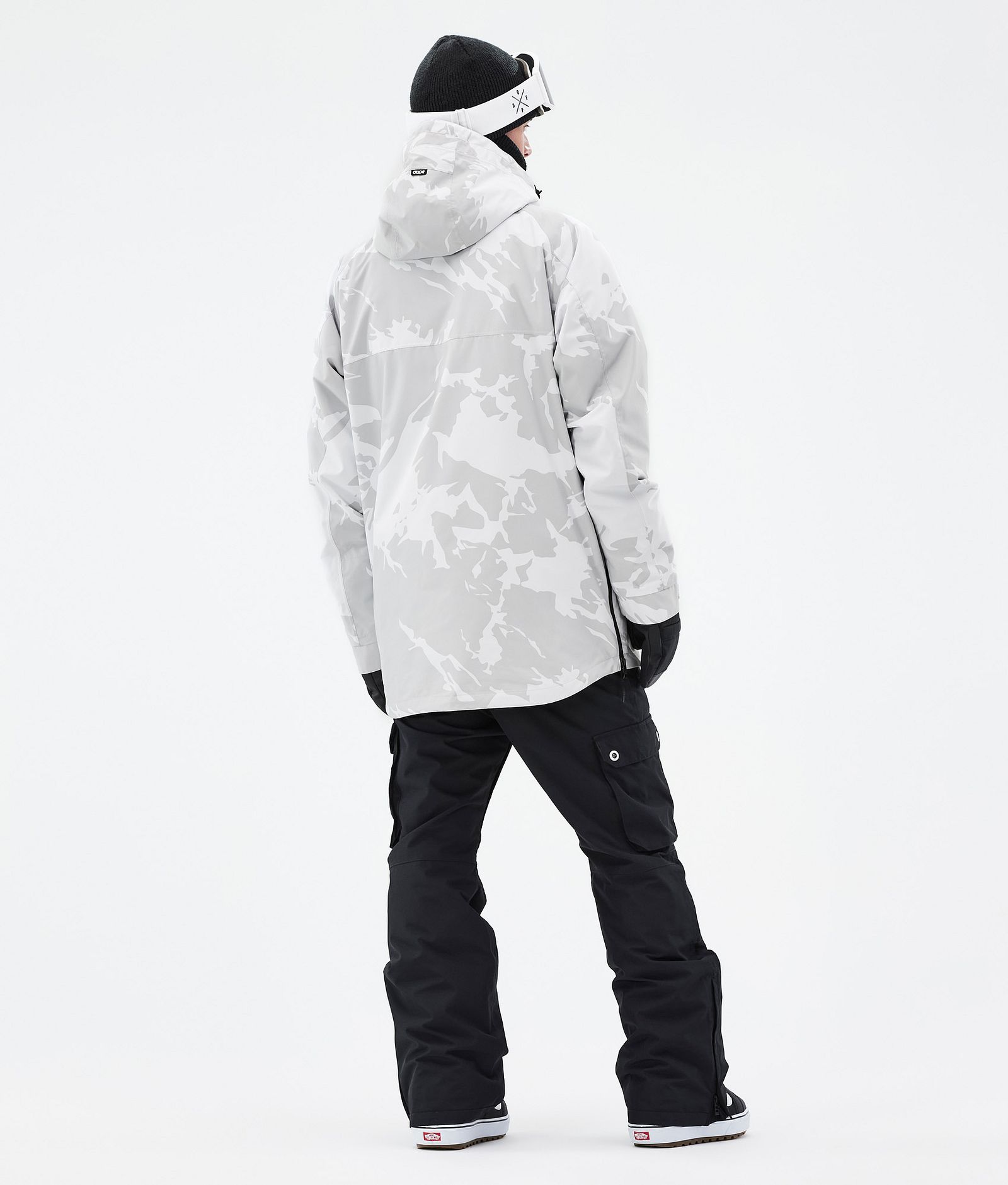Dope Akin Snowboardoutfit Herre Grey Camo/Black