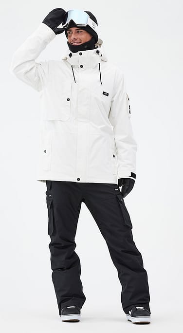 Dope Adept Snowboardoutfit Herre Old White/Blackout