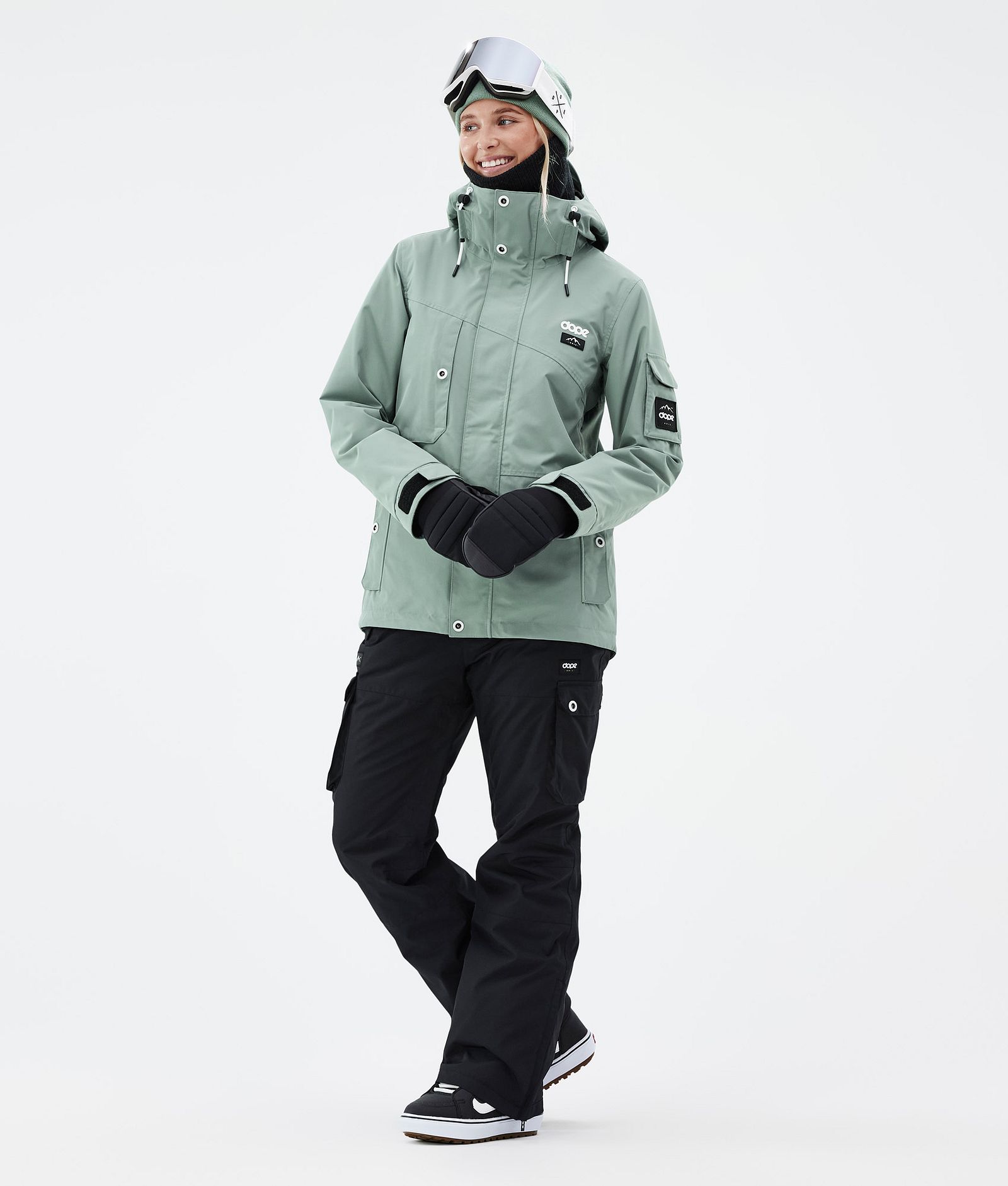 Dope Adept W Snowboardoutfit Dame Faded Green/Black