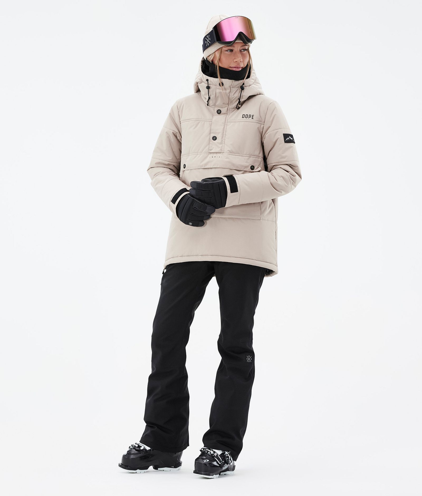 Dope Puffer W Skidoutfit Dame Sand/Black