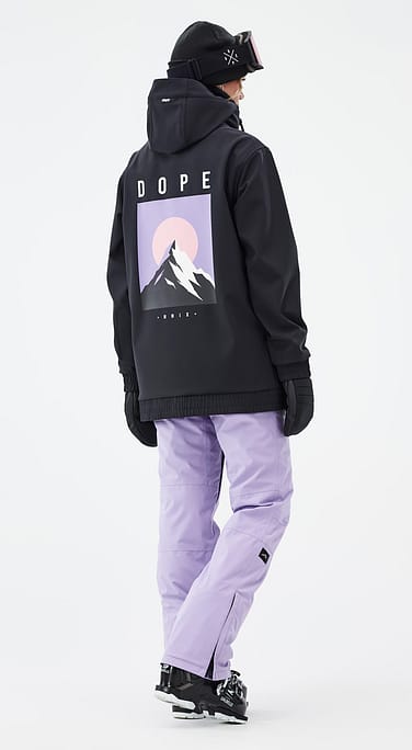 Dope Yeti W Skidoutfit Dame Black/Faded Violet