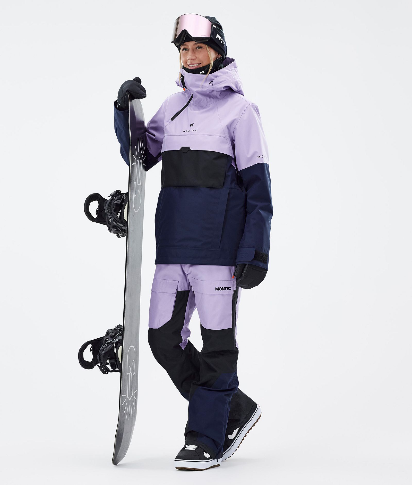 Montec Dune W Snowboardoutfit Dame Faded Violet/Black/Dark Blue