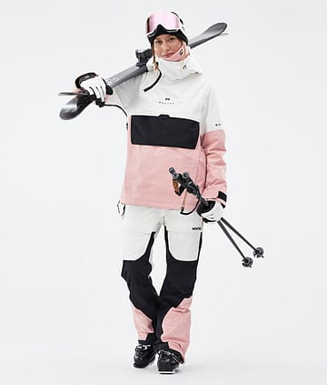 Montec Dune W Skidoutfit Dame Old White/Black/Soft Pink