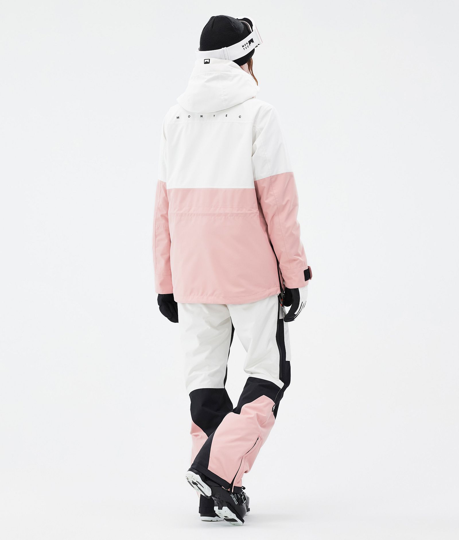 Montec Dune W Skidoutfit Dame Old White/Black/Soft Pink